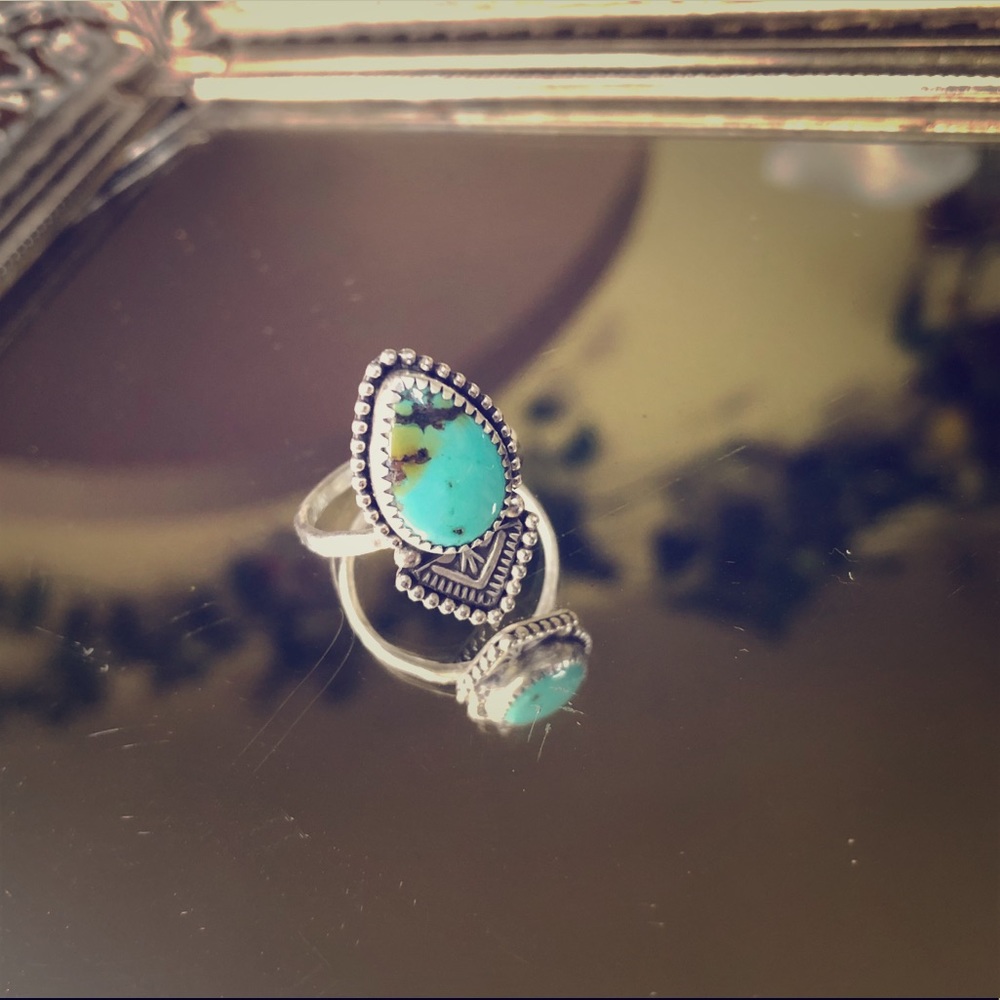 Handcrafted turquoise ring